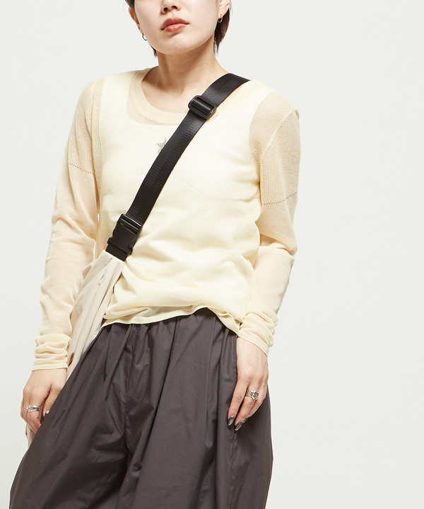 SHEER KNIT PULLOVER 詳細画像 イエロー 1
