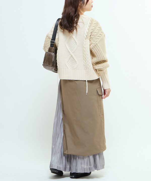 PATCHWORK STITCH CABLE KNIT 詳細画像 8