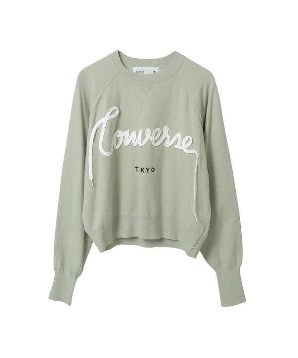 SPINDLE LOGO SHORT KNIT 詳細画像 セージグリーン 1