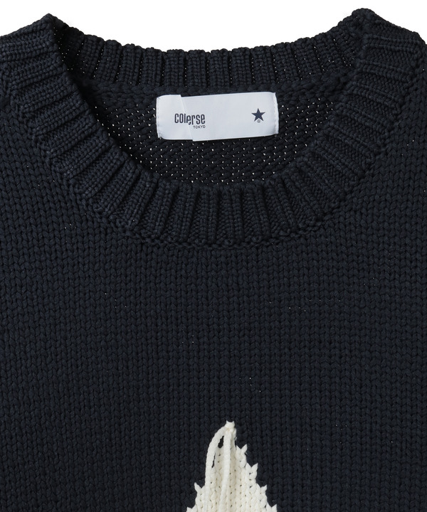 STAR★ FRINGE DESIGN PULLOVER KNIT 詳細画像 2