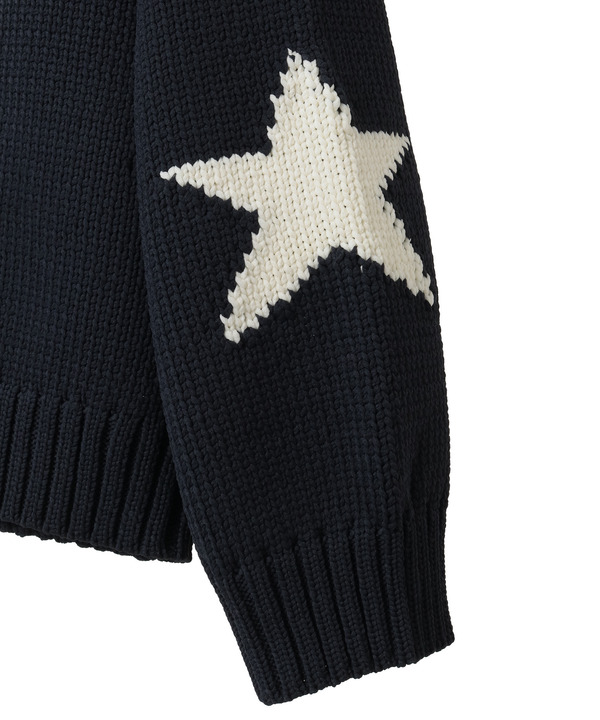 STAR★ FRINGE DESIGN PULLOVER KNIT 詳細画像 3