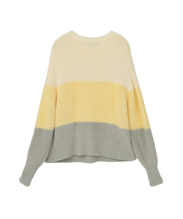 MULTI BORDER FEATHER KNIT 詳細画像 1