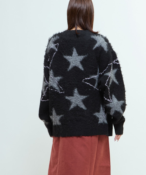 STAR★ ALLOVER STITCH KNIT PULLOVER 詳細画像 2