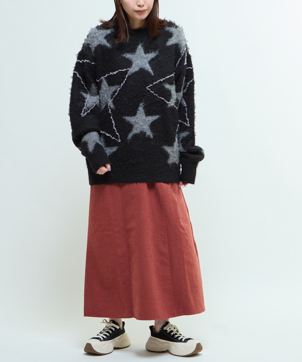 STAR★ ALLOVER STITCH KNIT PULLOVER 詳細画像 4