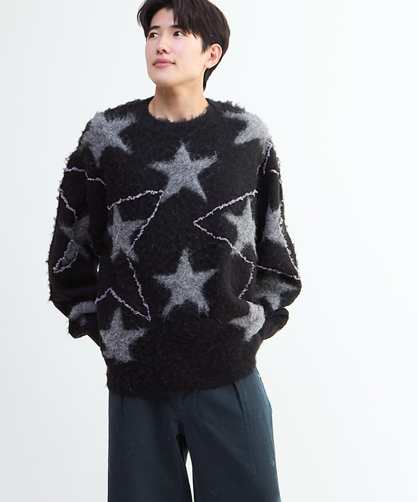 STAR★ ALLOVER STITCH KNIT PULLOVER 詳細画像 5