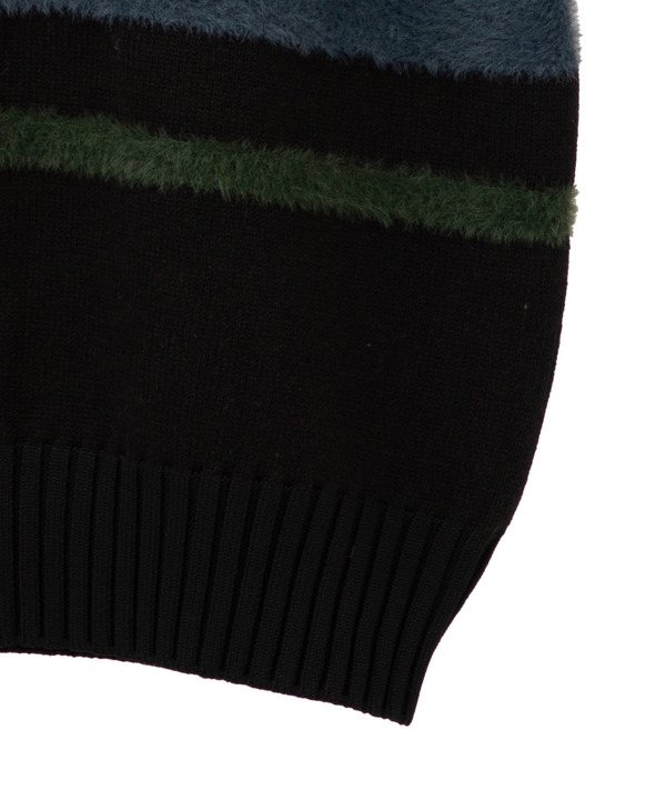 【HL】MULTI BORDER FEATHER KNIT VEST 詳細画像 8