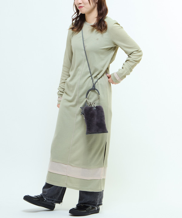 SHEER WAFFLE DRESS 詳細画像 ミント 1