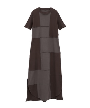 【HL】PATCHWORK RIB DRESS