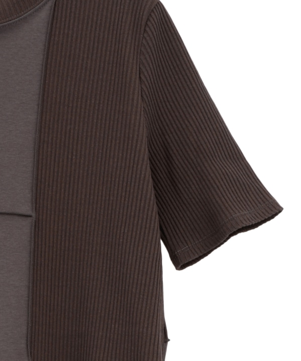 【HL】PATCHWORK RIB DRESS 詳細画像 4
