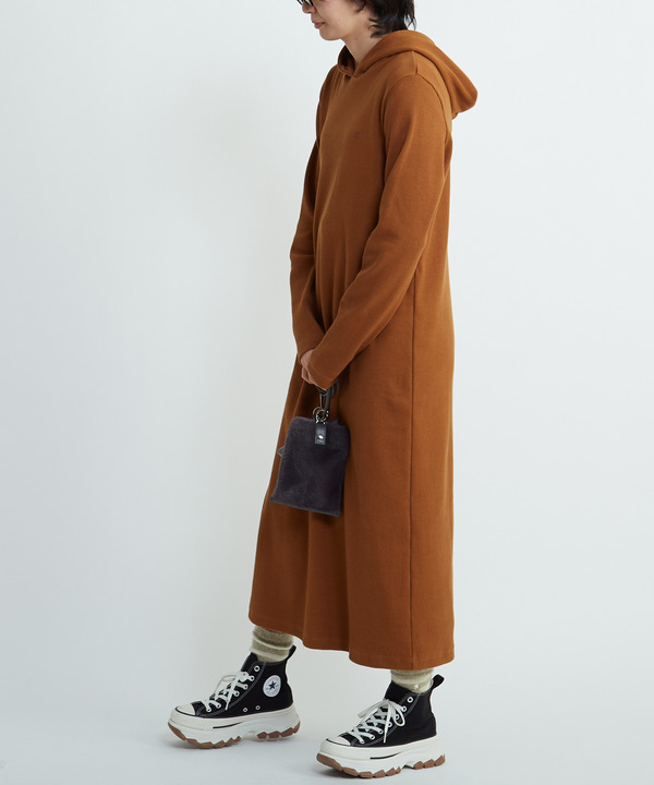 RIB HOODIE DRESS 詳細画像 1