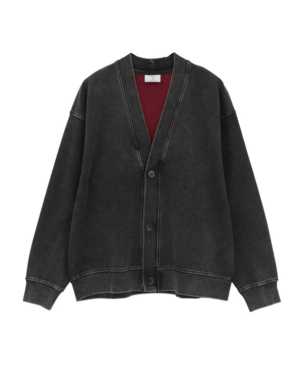 BACK STAR★ PATCH INDIGO SWEAT CARDIGAN 詳細画像 1