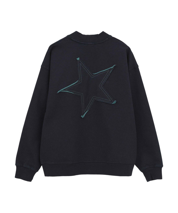 BACK STAR★ PATCH INDIGO SWEAT CARDIGAN 詳細画像 14