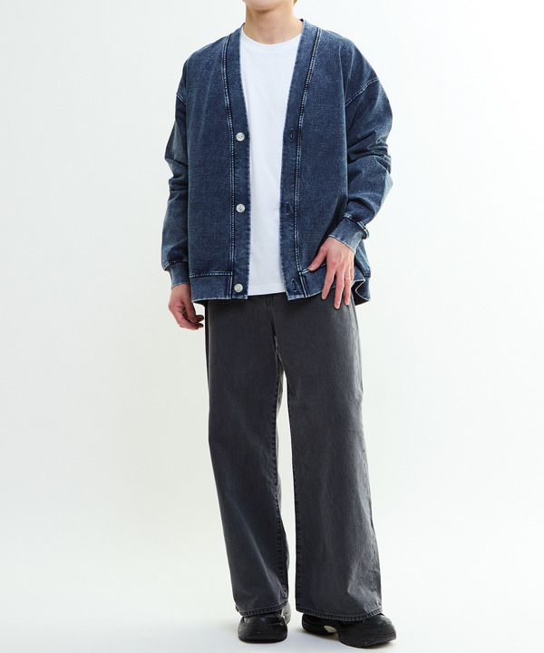 BACK STAR★ PATCH INDIGO SWEAT CARDIGAN 詳細画像 6