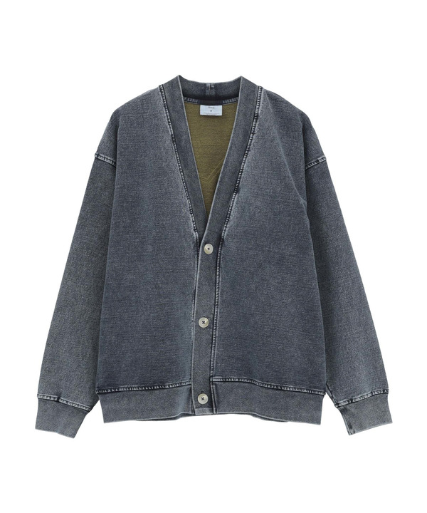 BACK STAR★ PATCH INDIGO SWEAT CARDIGAN 詳細画像 7
