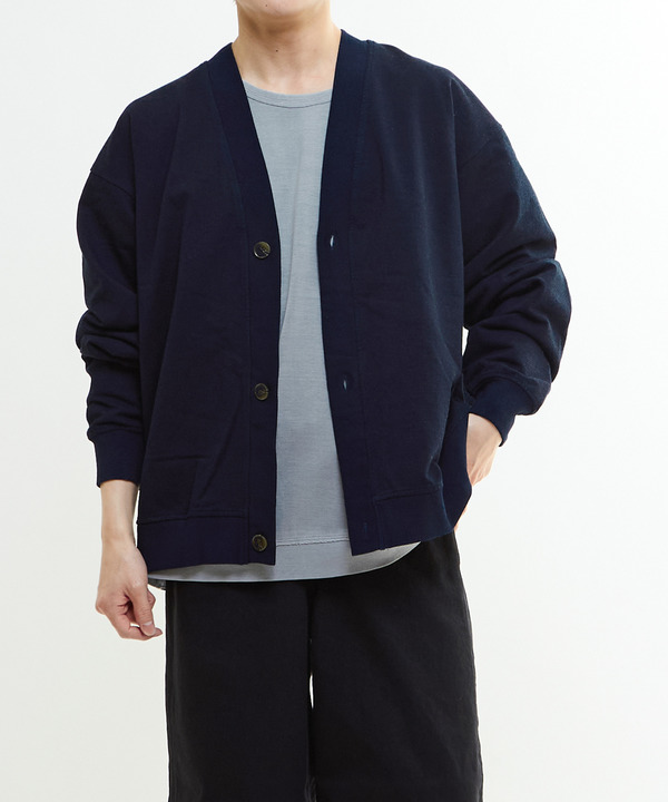 BACK STAR★ PATCH INDIGO SWEAT CARDIGAN 詳細画像 9