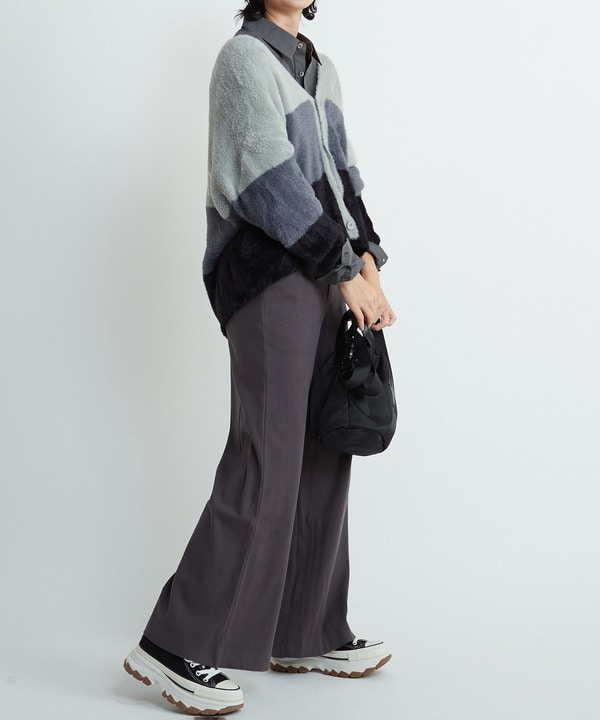 RIB WIDE BUGGY PANTS 詳細画像 12