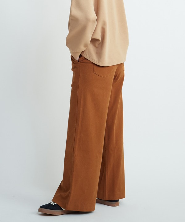 RIB WIDE BUGGY PANTS 詳細画像 2