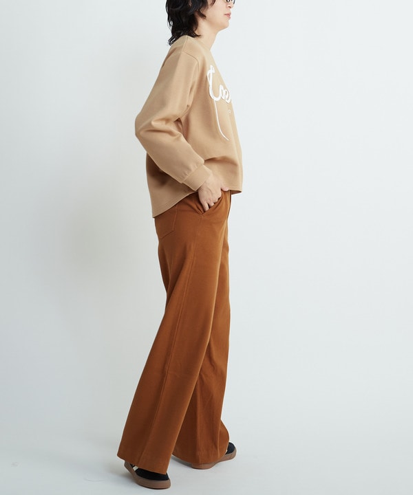 RIB WIDE BUGGY PANTS 詳細画像 3