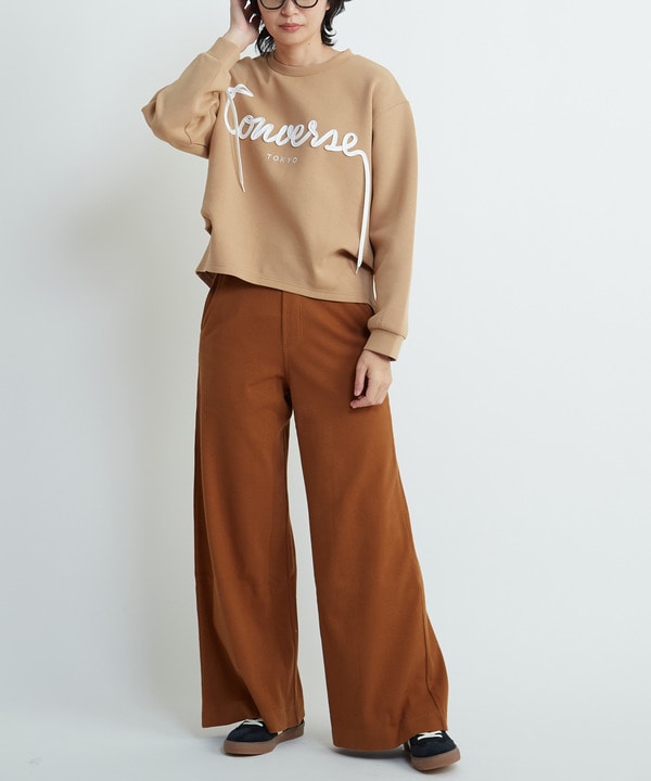 RIB WIDE BUGGY PANTS 詳細画像 4