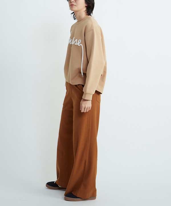 RIB WIDE BUGGY PANTS 詳細画像 5