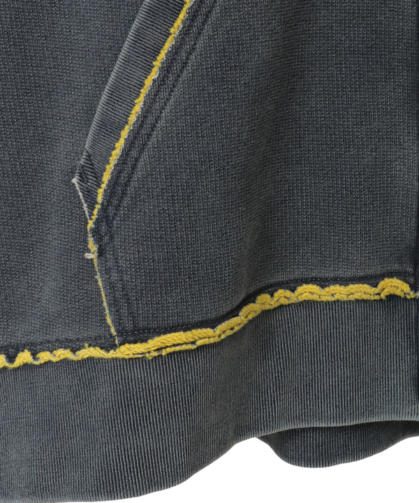 【NAVY SERIES】INDIGO SPRAY DYE HOODIE 詳細画像 5