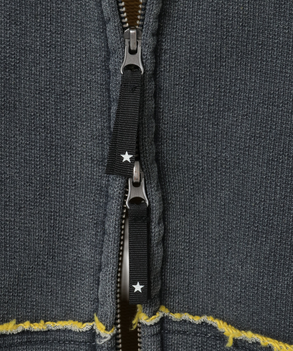 【NAVY SERIES】INDIGO SPRAY DYE HOODIE 詳細画像 7