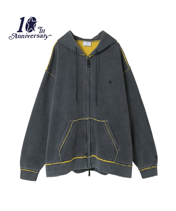 【NAVY SERIES】INDIGO SPRAY DYE HOODIE 詳細画像 ネイビー 1