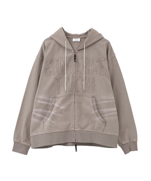 PATCH EMBROIDERY LOGO ZIP HOODIE