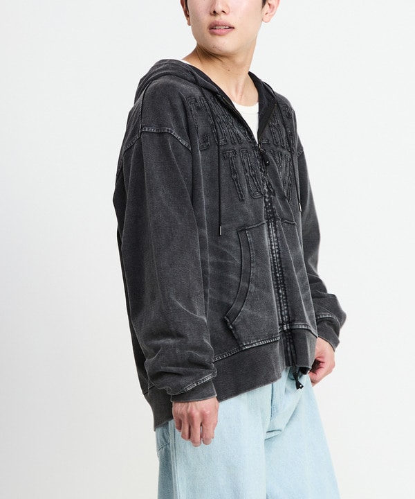 PATCH EMBROIDERY LOGO ZIP HOODIE 詳細画像 1