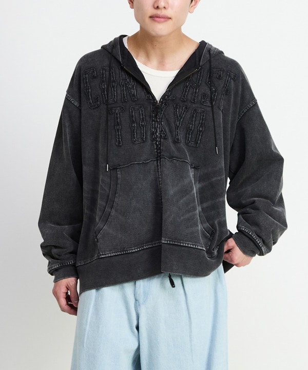 PATCH EMBROIDERY LOGO ZIP HOODIE 詳細画像 2