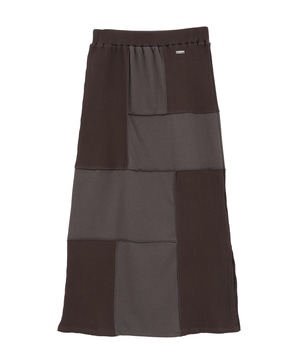 【HL】PATCHWORK RIB SKIRT