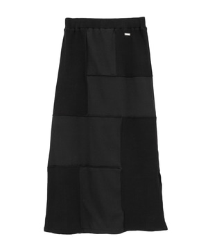 【HL】PATCHWORK RIB SKIRT