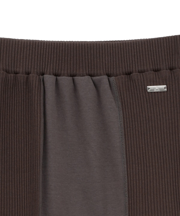 【HL】PATCHWORK RIB SKIRT 詳細画像 3