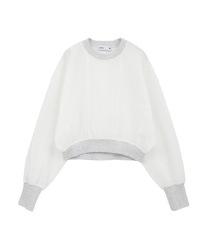 DOLMAN SLEEVE WAFFLE PULLOVER