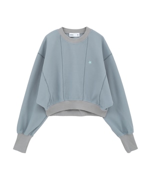 DOLMAN SLEEVE WAFFLE PULLOVER