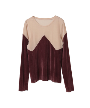 SHEER VELOUR TOP