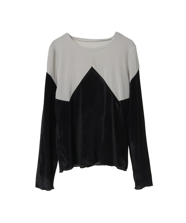 SHEER VELOUR TOP 詳細画像 ブラック 1
