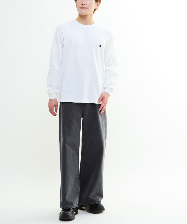 【S～XLサイズ】STAR★ ONE POINT LONG SLEEVE TEE 詳細画像 3