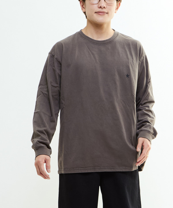【S～XLサイズ】STAR★ ONE POINT LONG SLEEVE TEE 詳細画像 5