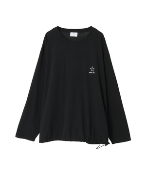 DRAWSTRING HEM STAR★ ONEPOINT LONG SLEEVE TEE