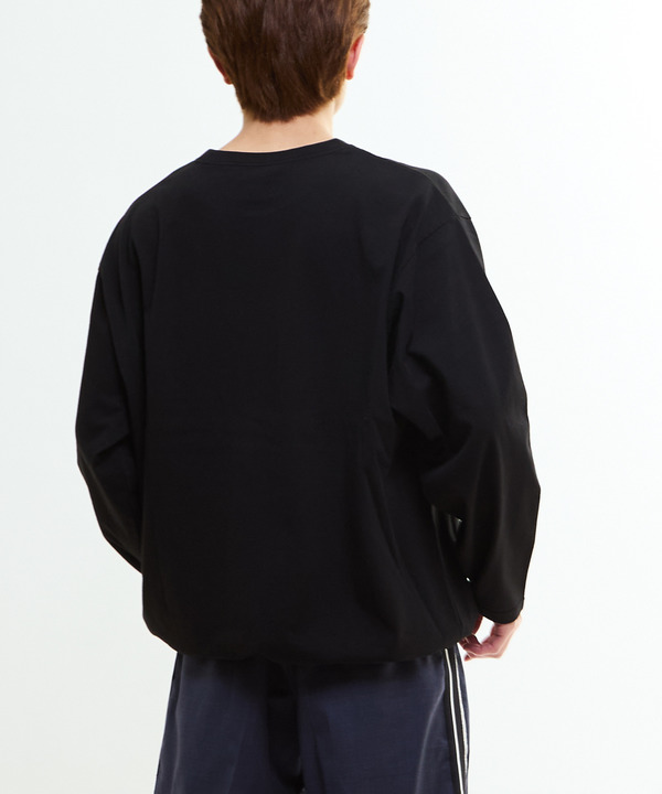 DRAWSTRING HEM STAR★ ONEPOINT LONG SLEEVE TEE 詳細画像 3