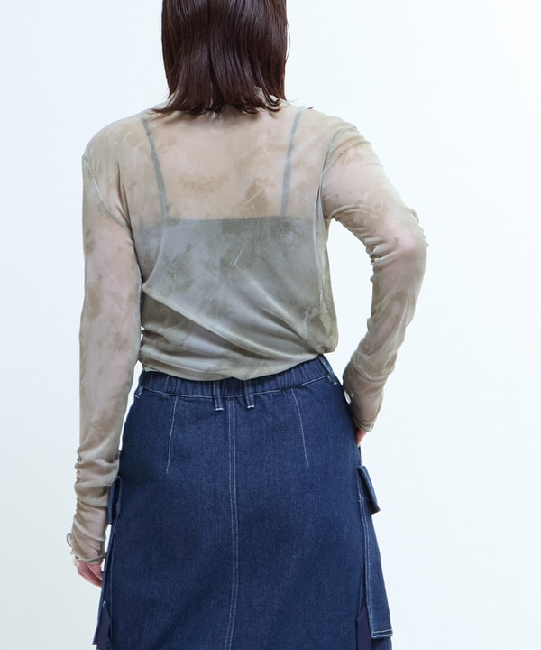 TURTLE NECK SHEER TOP 詳細画像 5