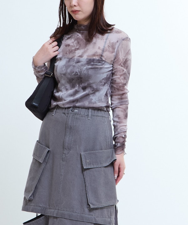 TURTLE NECK SHEER TOP 詳細画像 ブラック 1