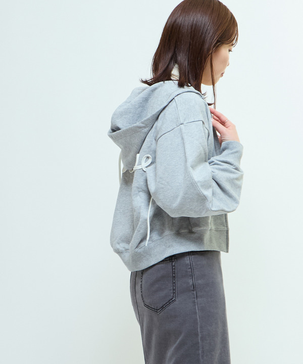 BACK SPINDLE LOGO ZIP HOODIE 詳細画像 1
