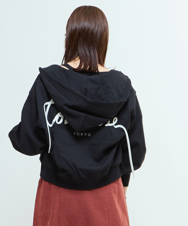 BACK SPINDLE LOGO ZIP HOODIE 詳細画像 6