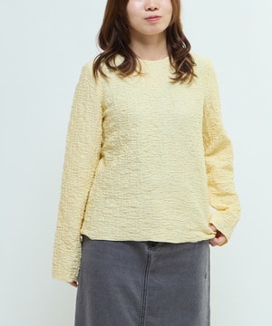 JACQUARD PEPLUM BLOUSE