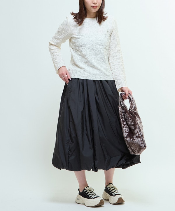 JACQUARD PEPLUM BLOUSE 詳細画像 11