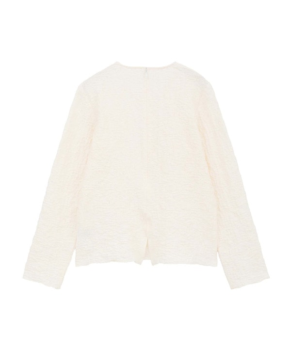 JACQUARD PEPLUM BLOUSE 詳細画像 12