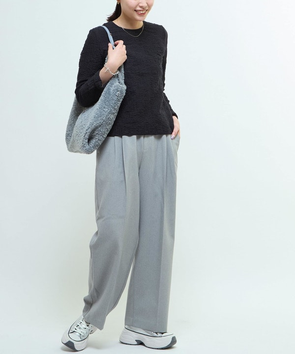 JACQUARD PEPLUM BLOUSE 詳細画像 2