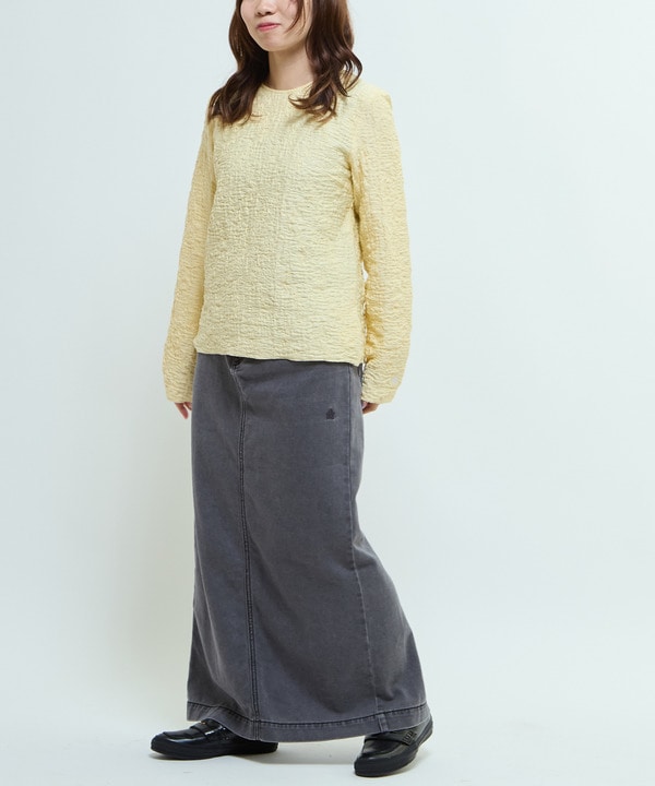JACQUARD PEPLUM BLOUSE 詳細画像 5
